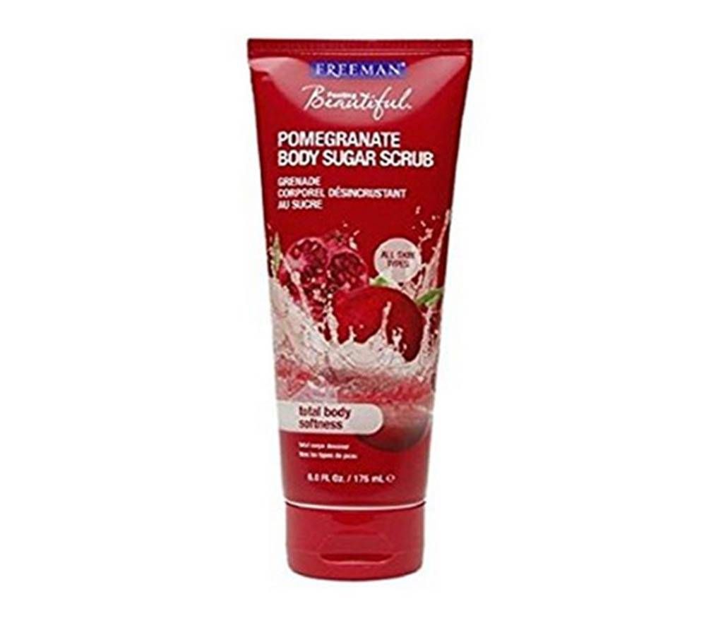Freeman Body Sugar Scrub Pomegra USA