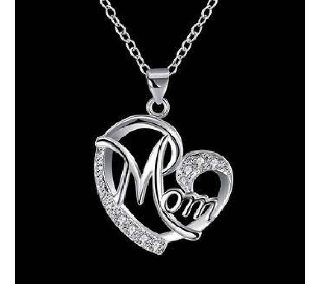 Cubic Zirconia Silver Plating Necklace