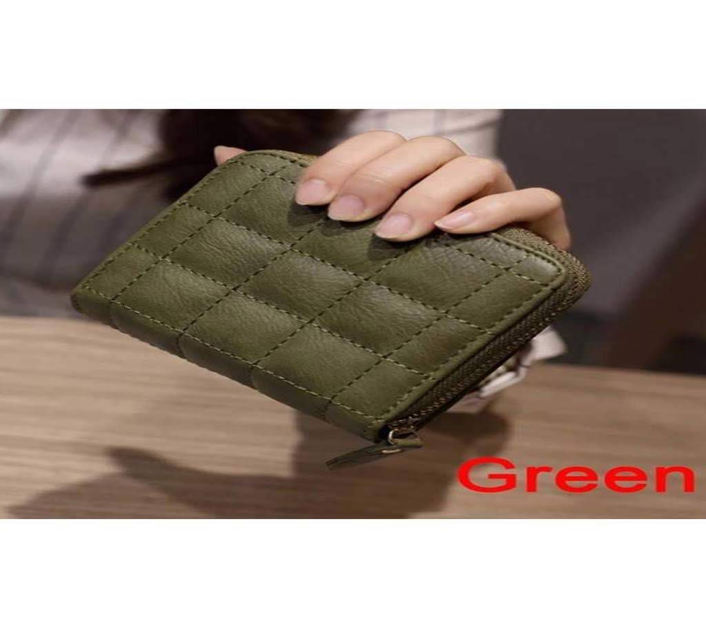 High Quality Artificial leather wallet and card holder for women (Green)