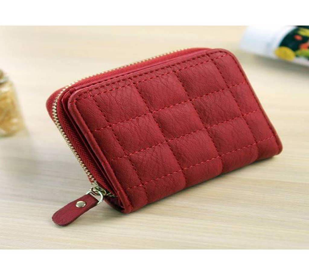 High Quality Artificial leather wallet and card holder for women (Maroon)