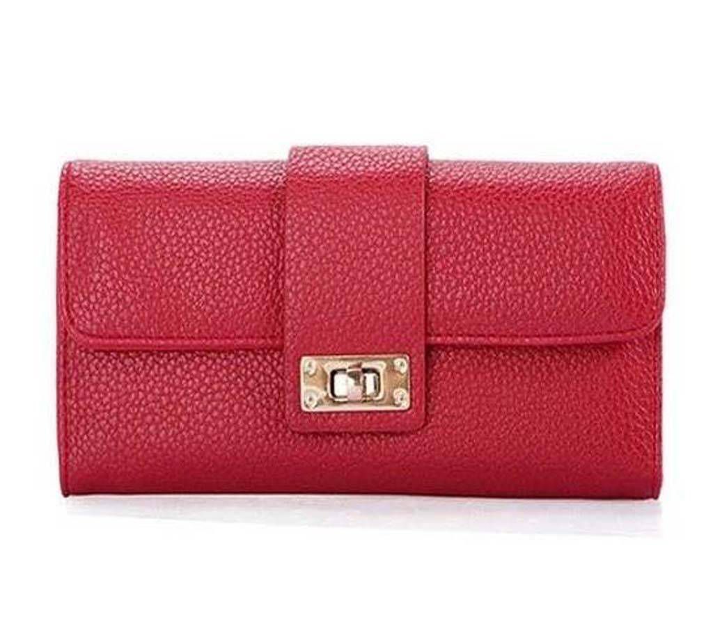 Fashion long design purse clutch for women (Red)