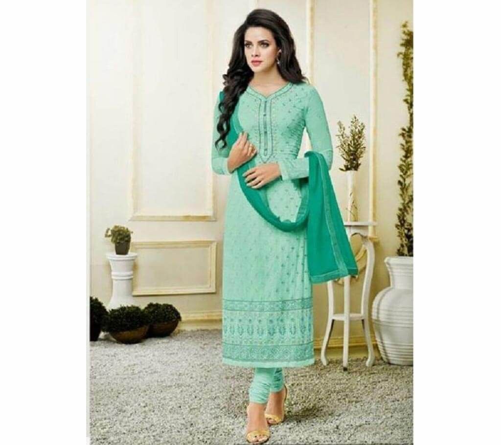 Indian unstitched georgette three pc(copy)