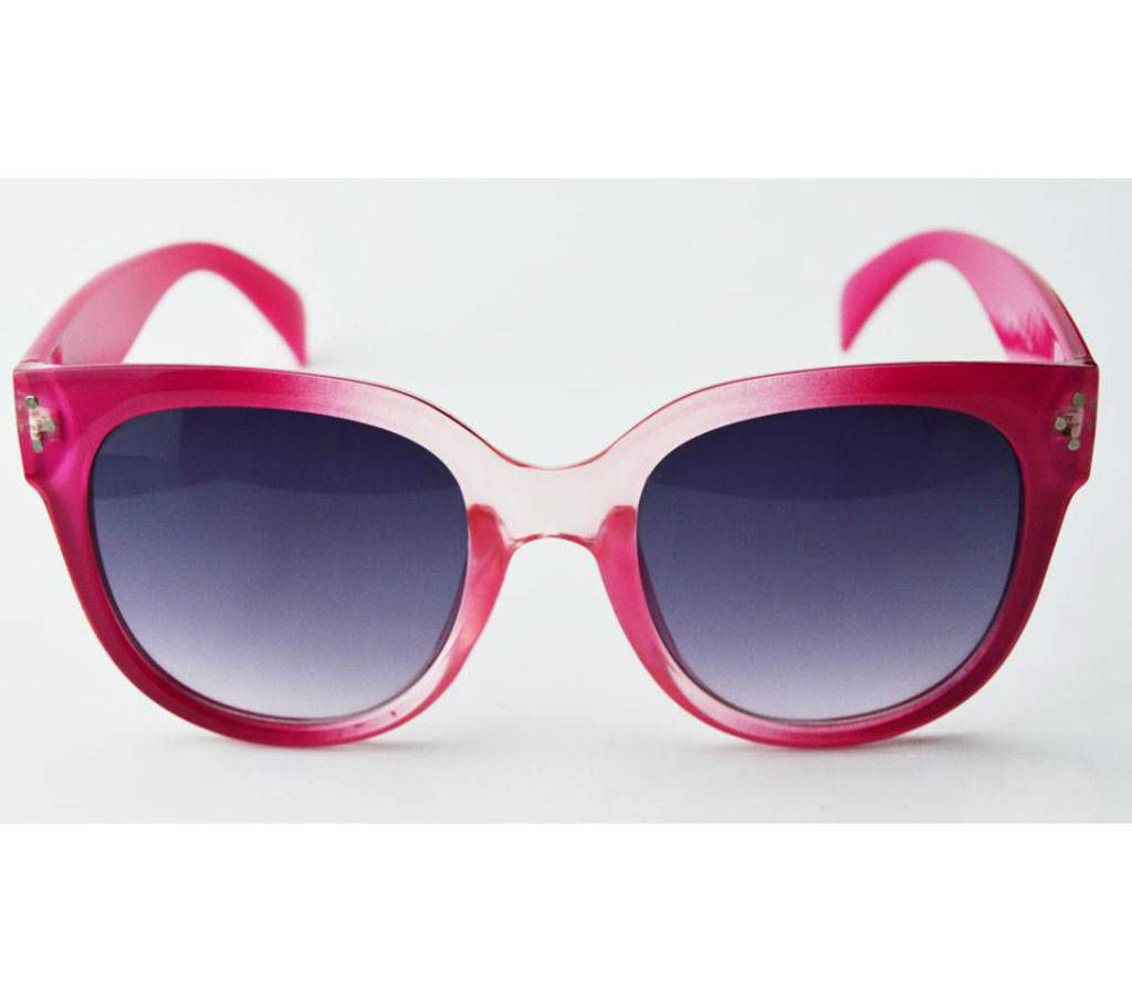 pink frame with navy blue shed sunglass for women