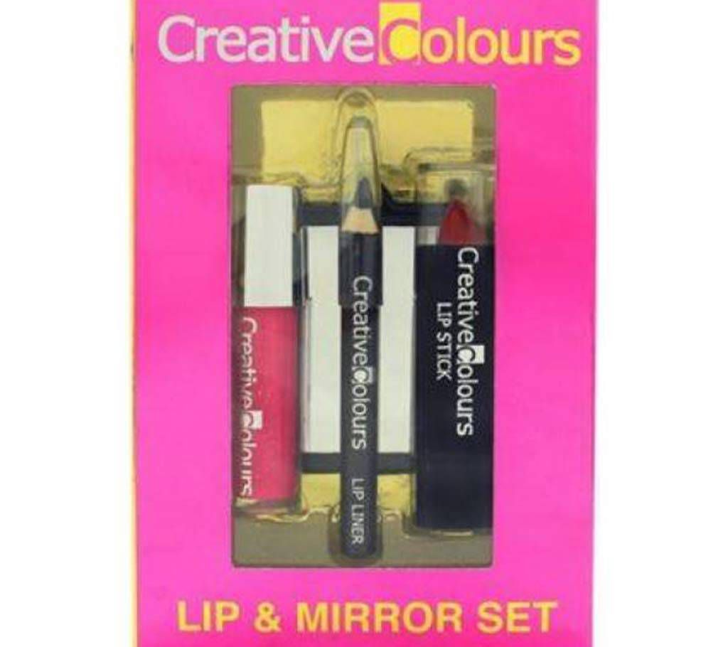 Creative Colours Lip & Mirror Set