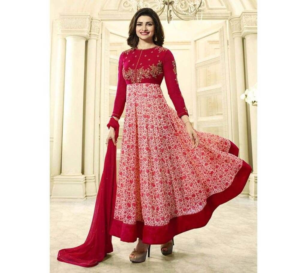 Indian semictitched replica long party suit