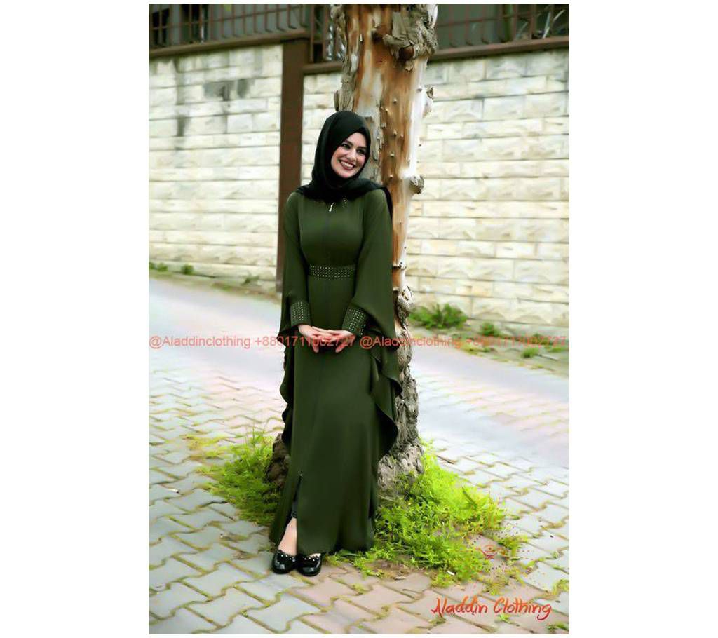 diamond Gorgat Fabric Abaya Muslim women wear