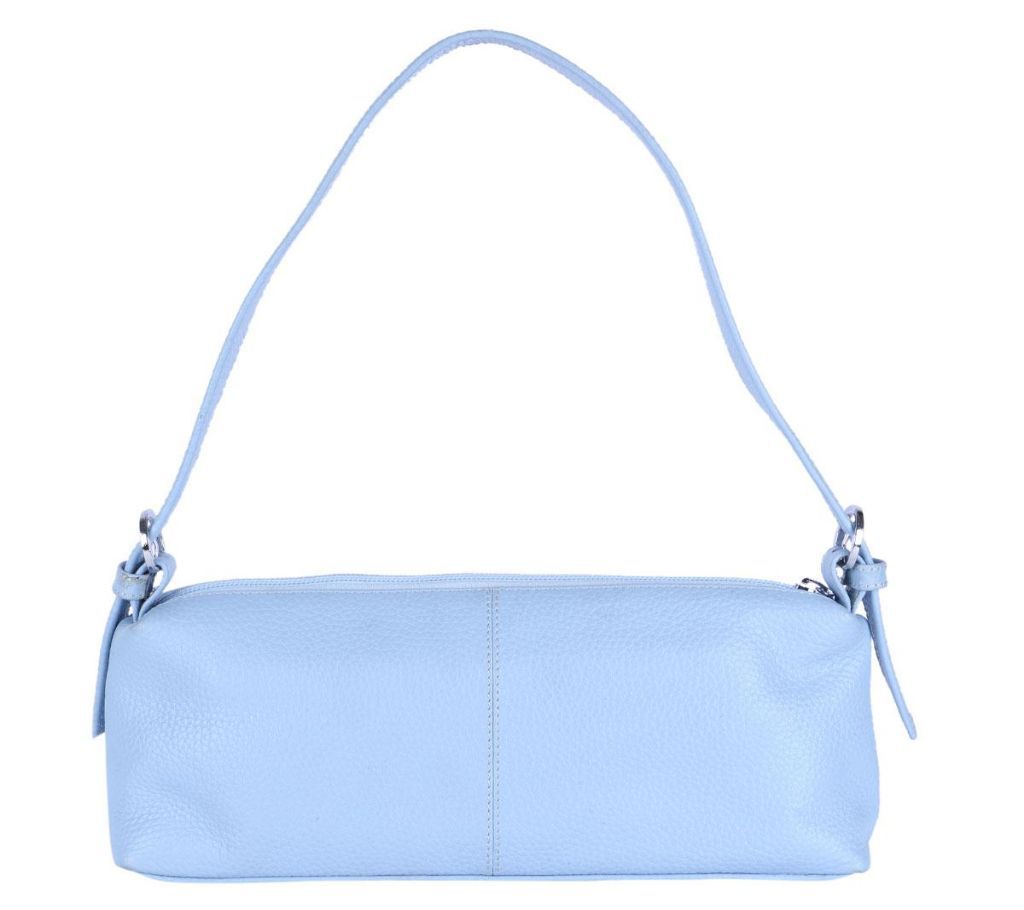 Leather Shoulder Bag For Women - Sky Blue