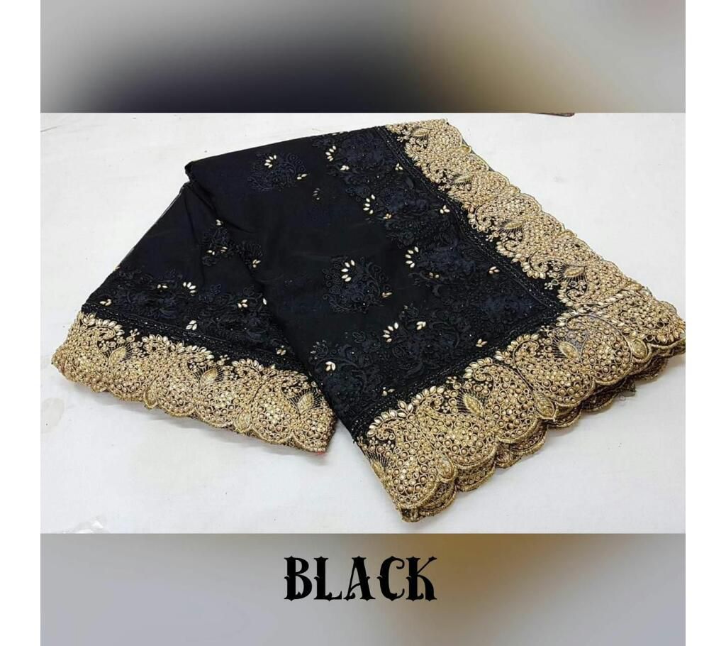 Soft Net Fabric Sharee DF 3071 Black