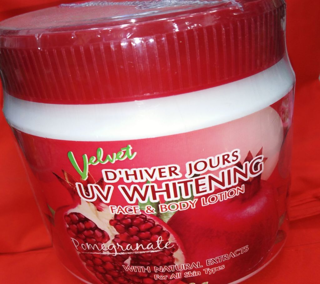Velvet UV Whitening Face and Body Lotion  400gm Thailand 
