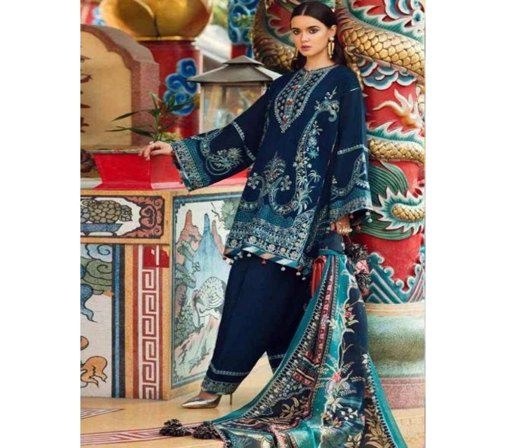 Deepsy Elan Silk Vol-2 Salwar Suits 400-906 NavyBlue with Multi Color(SU772)