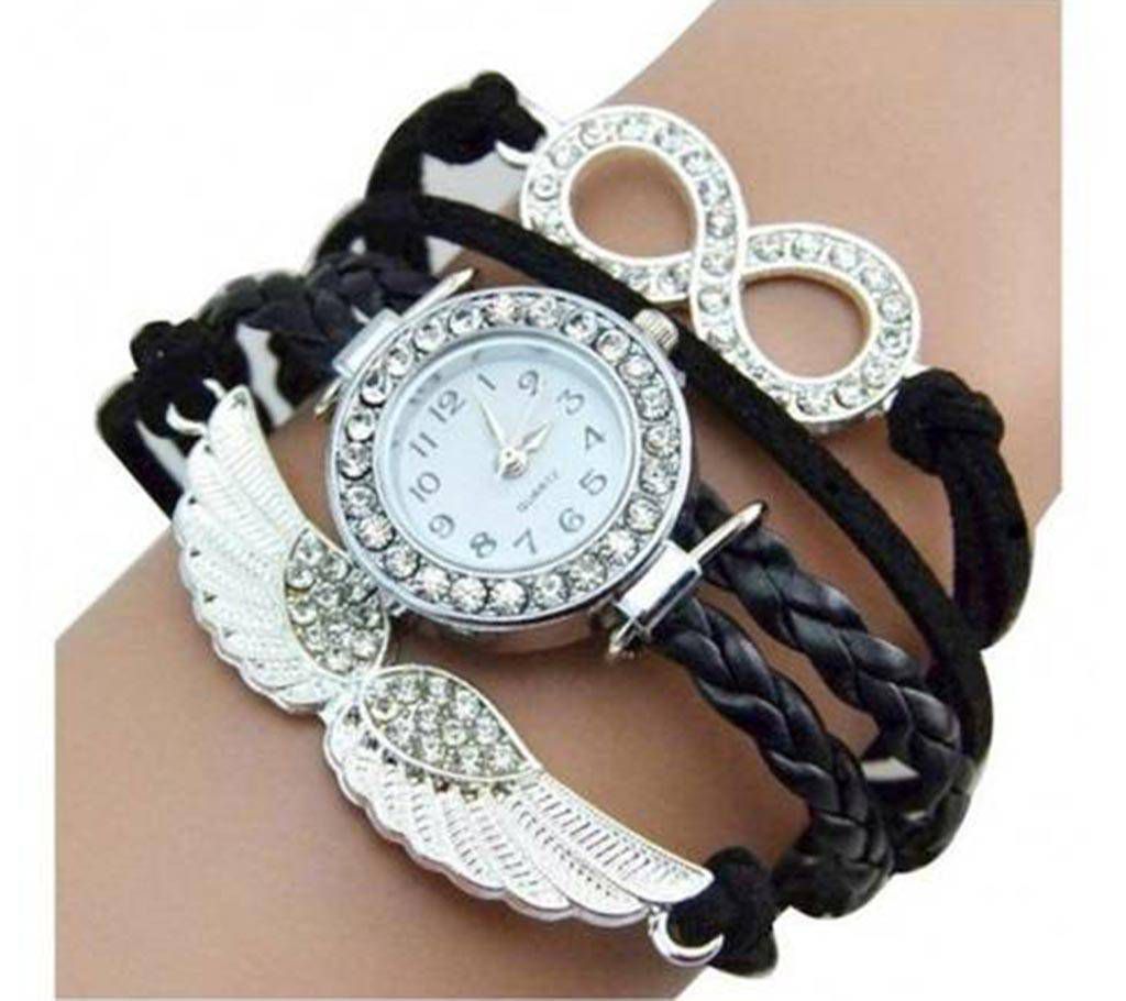 Ladies stone setting bracelet watch 