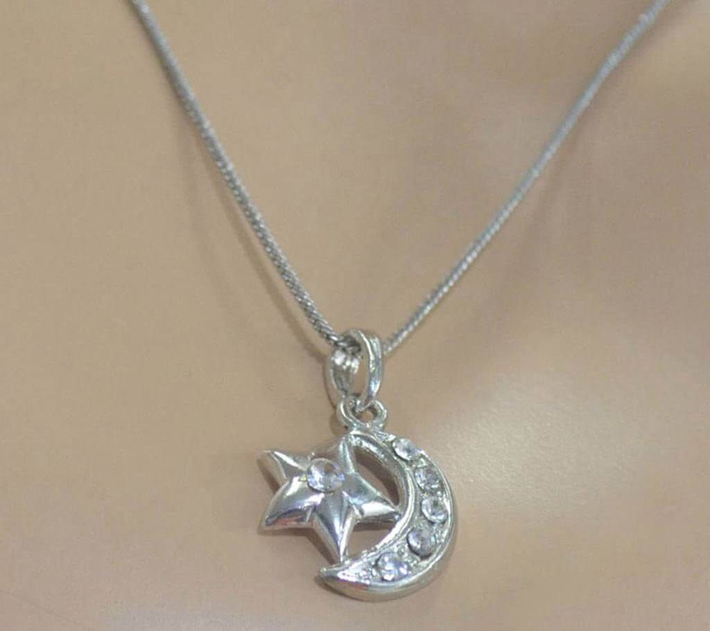 Star and moon shaped pendant
