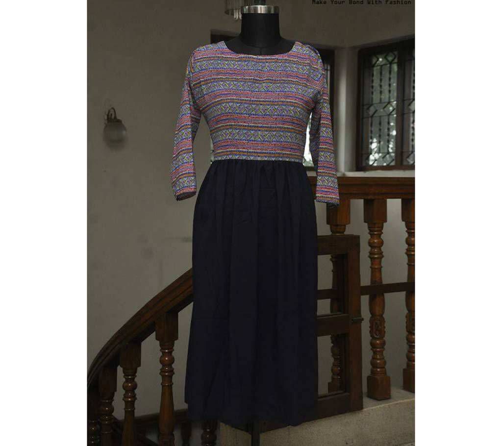 Stitched Georgette Long tops 