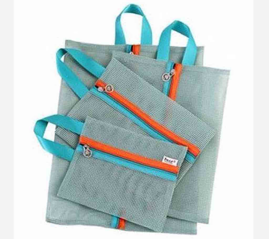 JORMEL 4psc Zipper Bags for Clothes & Cosmetic