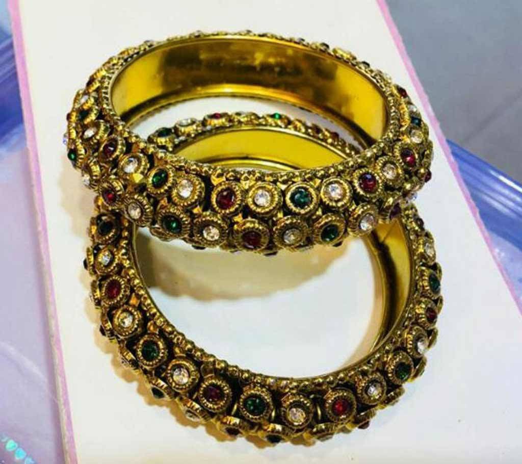 Antique Stone Crafted Bangles 