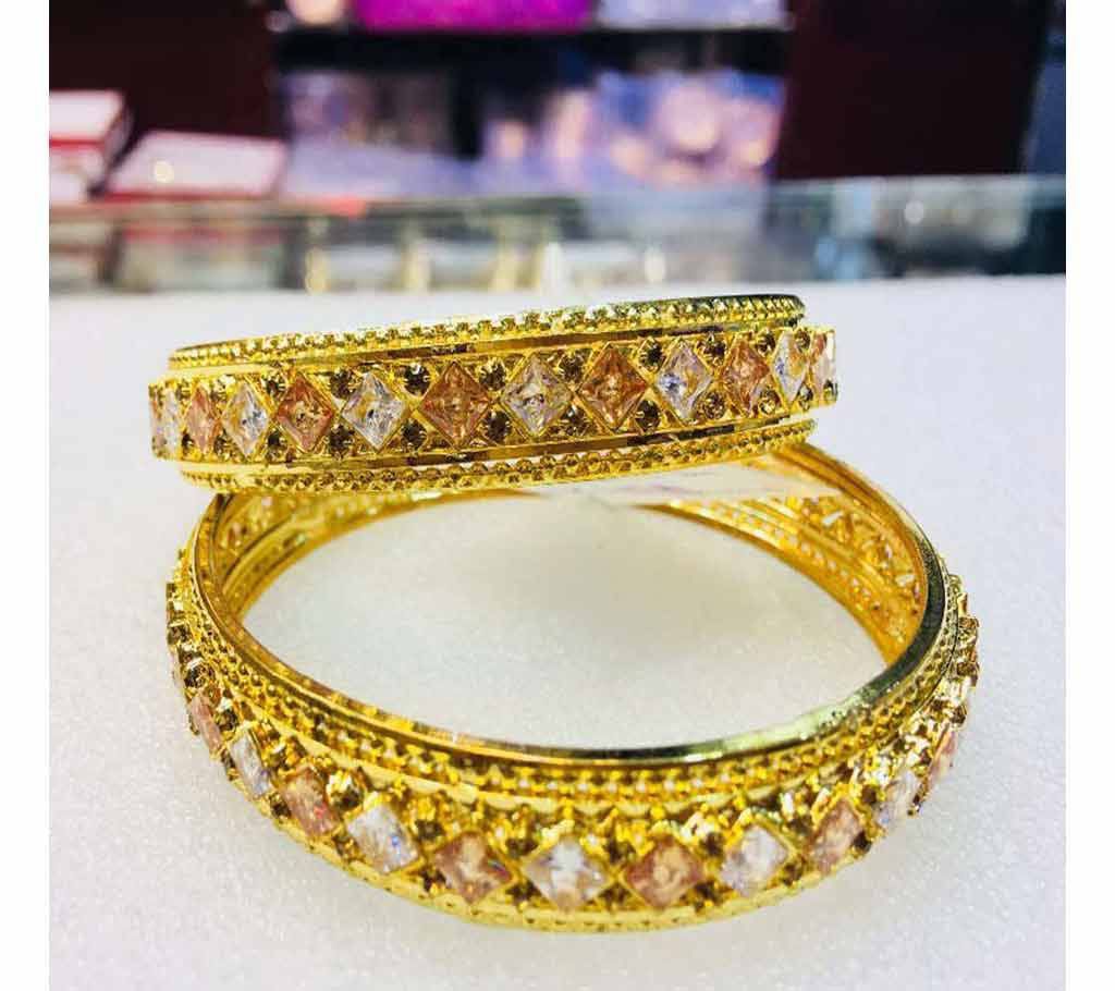 Daimond cut Gold Plated bangles