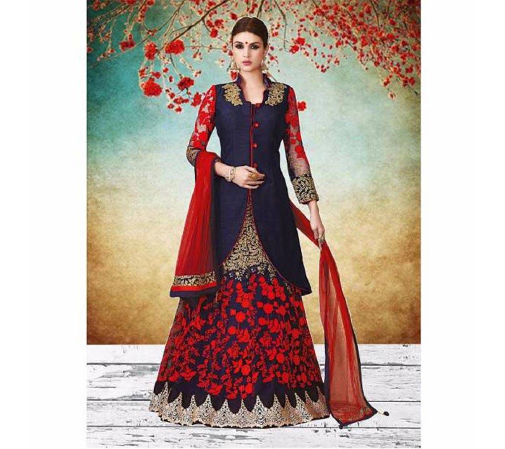 Un stitched Georgette embroidery lehenga 