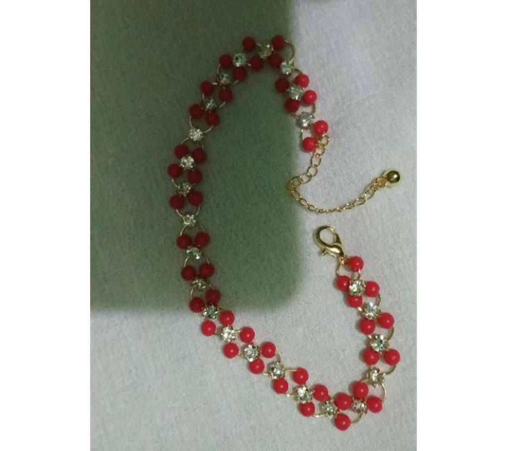 white stone red beads payel 