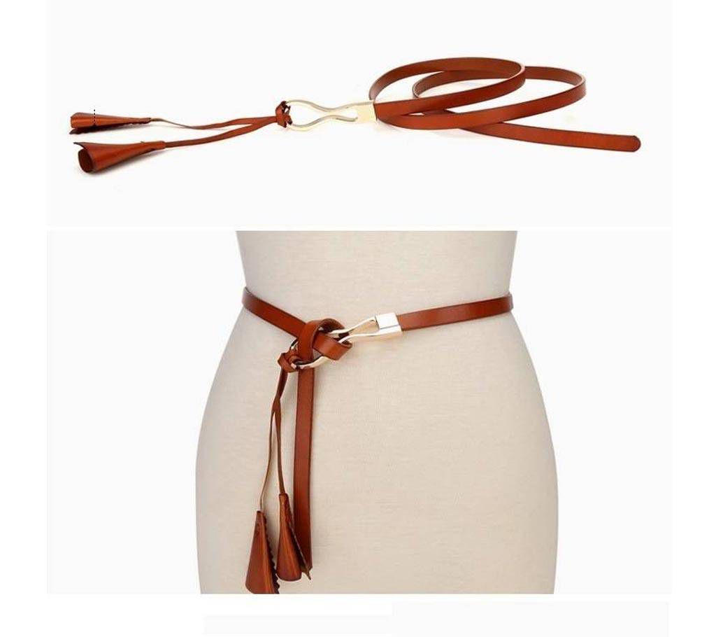 Ladies casual leather belt 