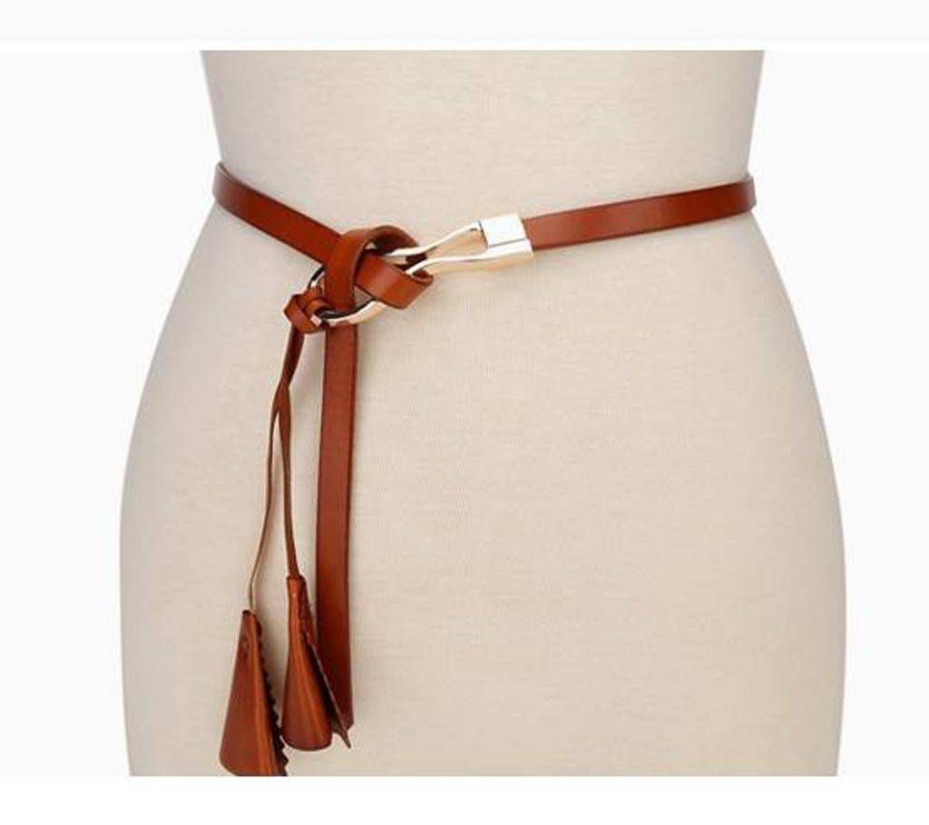 Ladies casual leather belt 