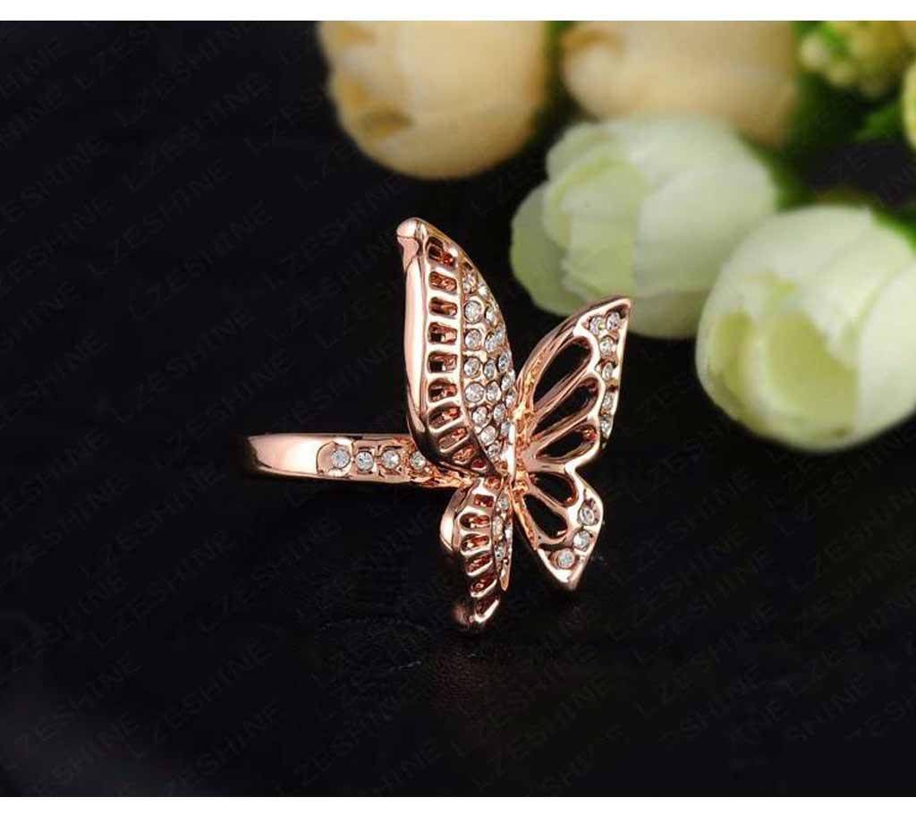 rose shaped Gold Plating Classic finger ring