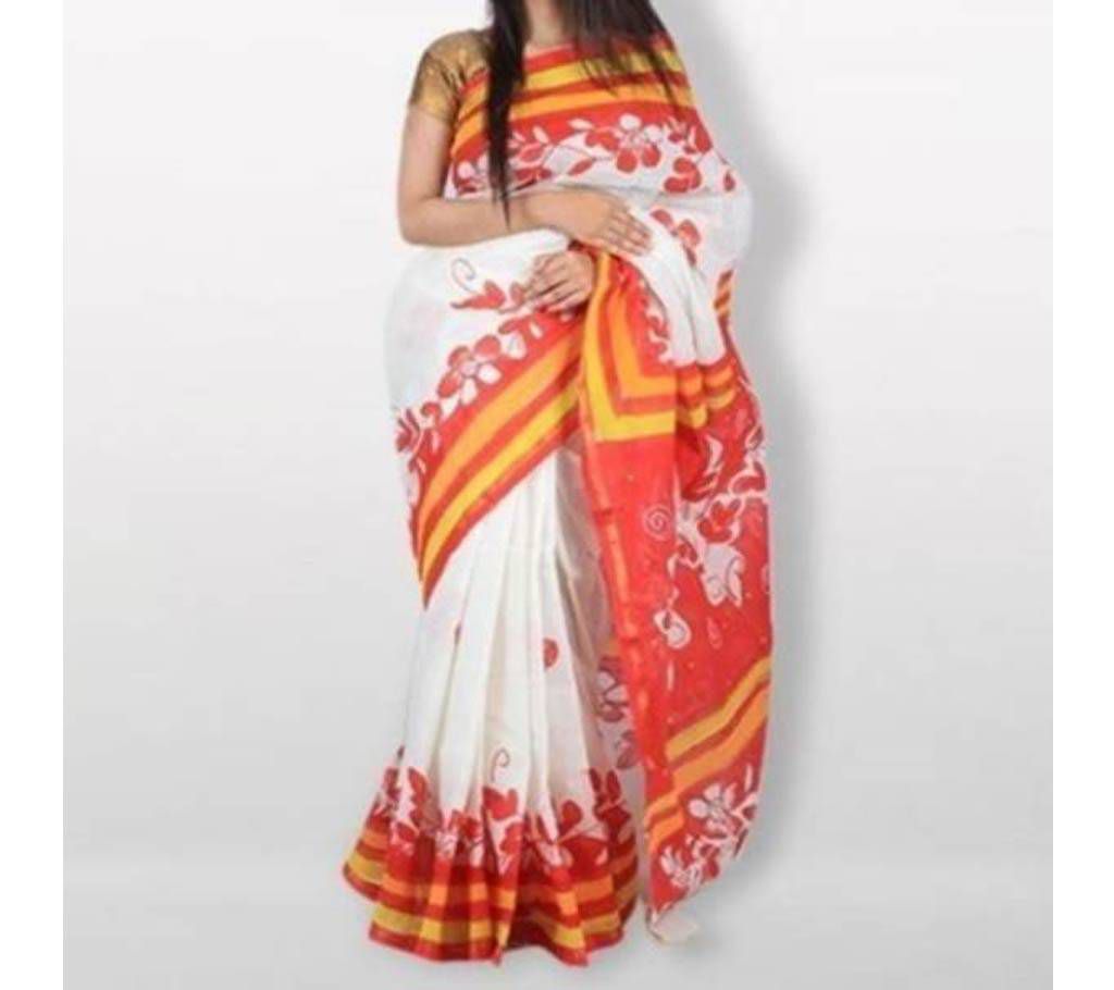 Multicolor Cotton Saree For Women