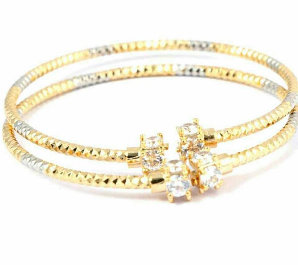 Gold plated bracelet 1 pair