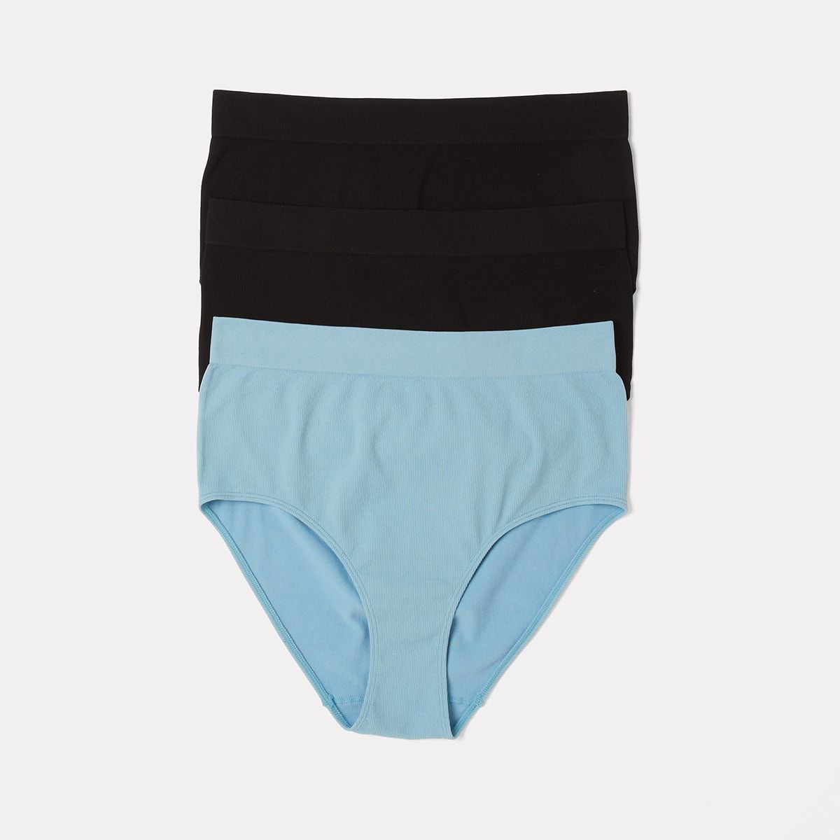 3 Pack Curve Rib Seamfree Full Briefs