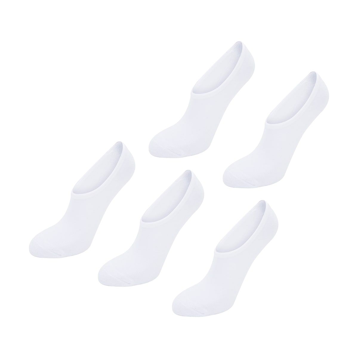 5 Pack Terry No Show Socks