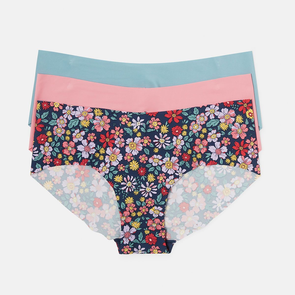 3 Pack No Show Boyleg Briefs
