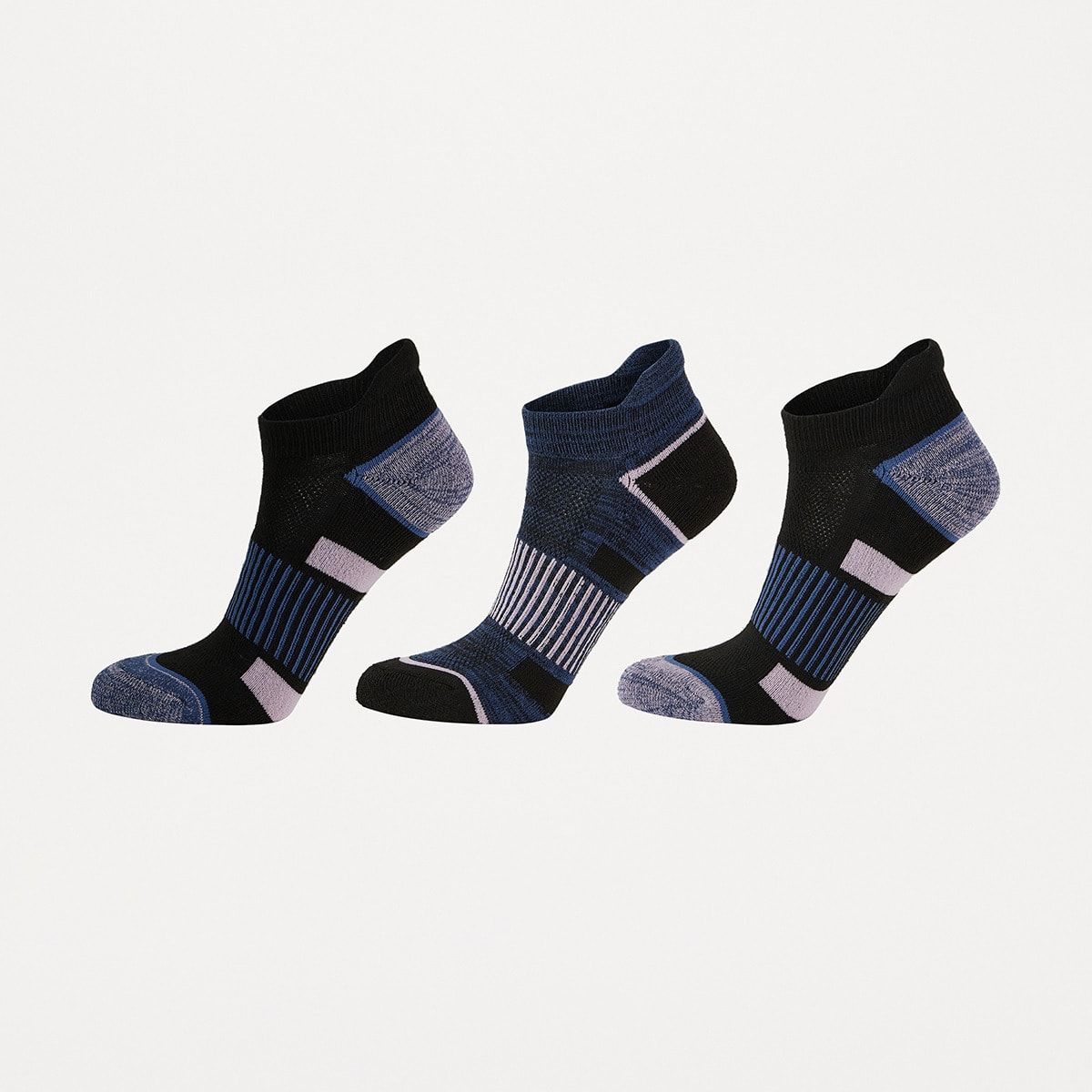 3 Pack Active Cushioned Low Cut Socks