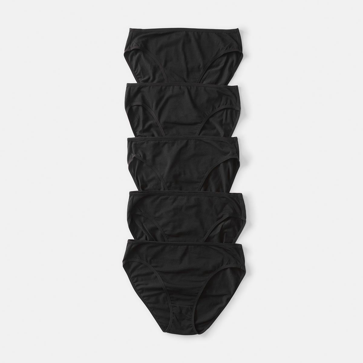 5 Pack Cotton Stretch Hi-Cut Briefs