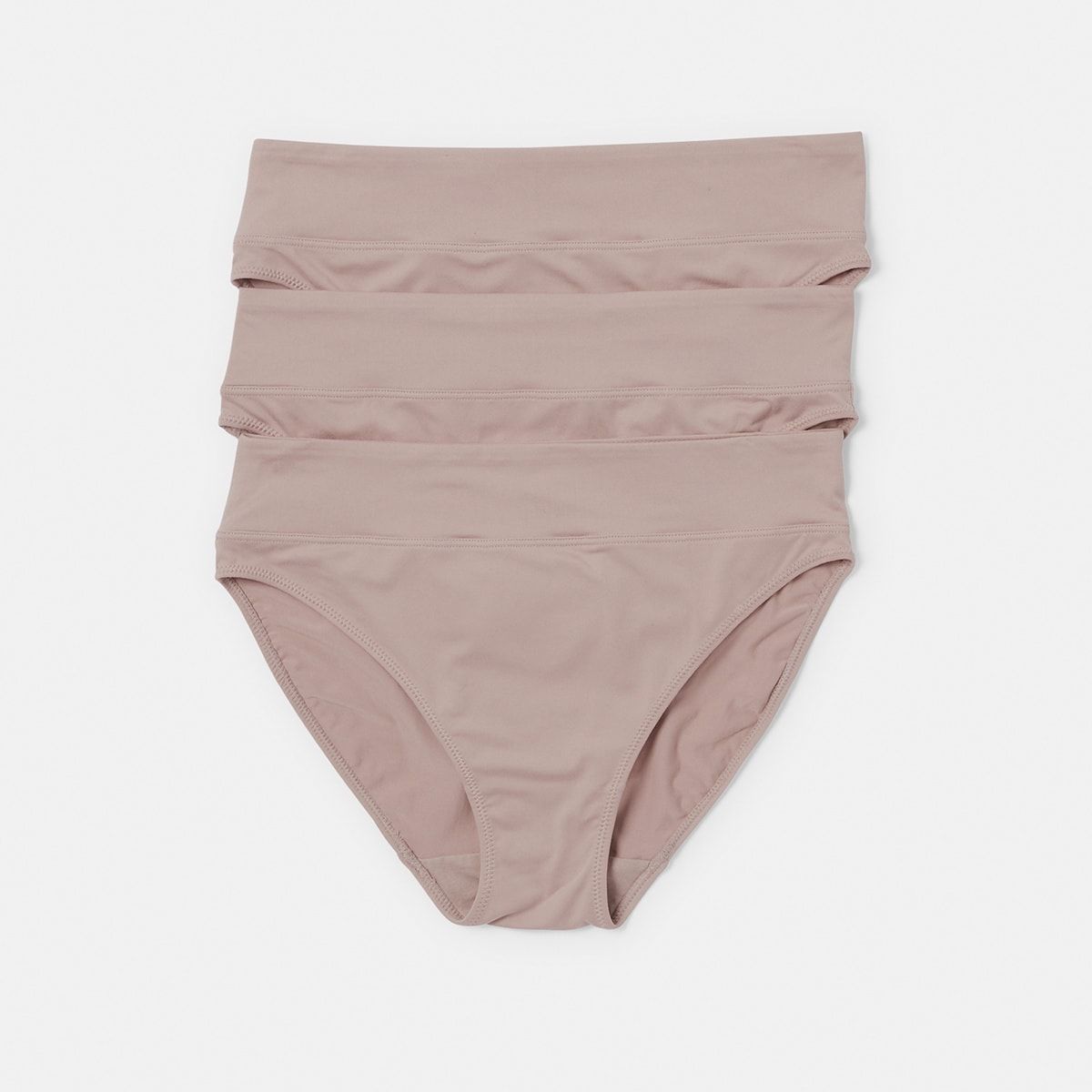 3 Pack Ultrasoft Recycled Polyester Hi-Cut Briefs
