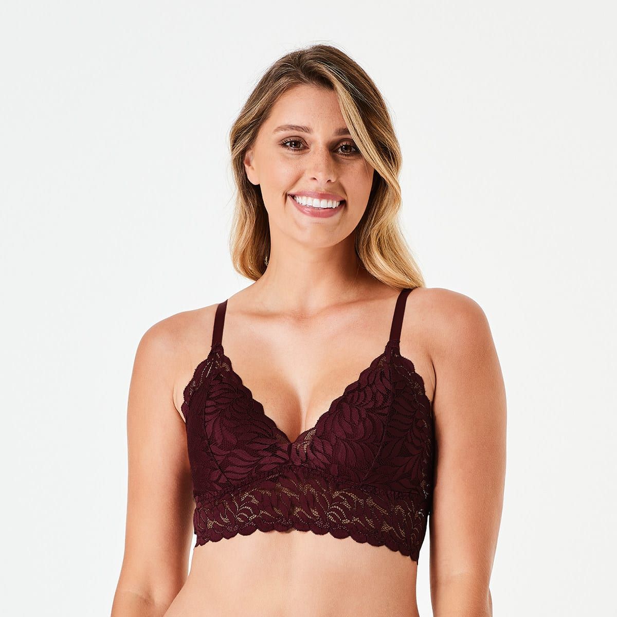 Co-ordinated Longline Lace Bralette