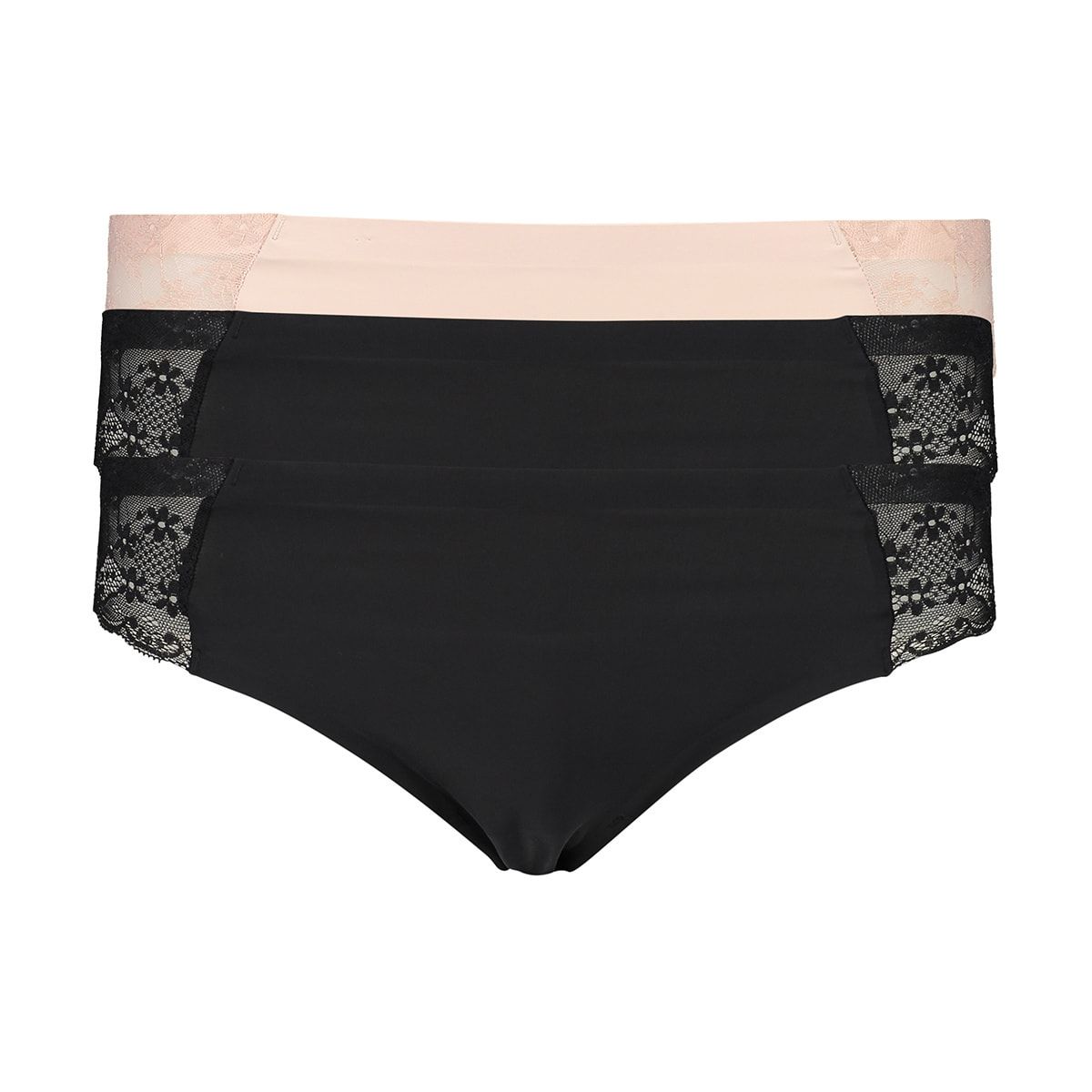 3 Pack Lace insert Outta-Sight Bikini Briefs