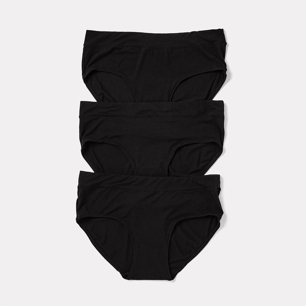 3 Pack Bamboo Blend Midi Briefs