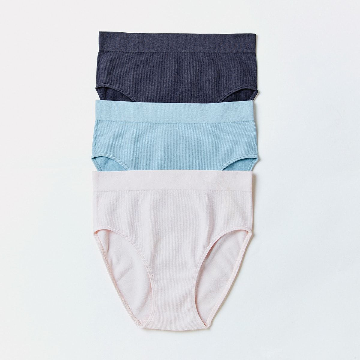 3 Pack Rib Seamfree Full Briefs