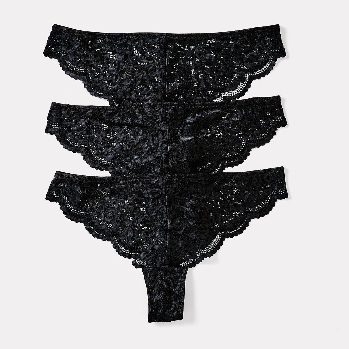 3 Pack Lace Brasiliano Brief