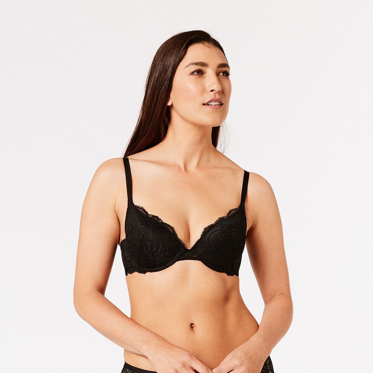 Co-ordinated Lace Double Push Up Bra