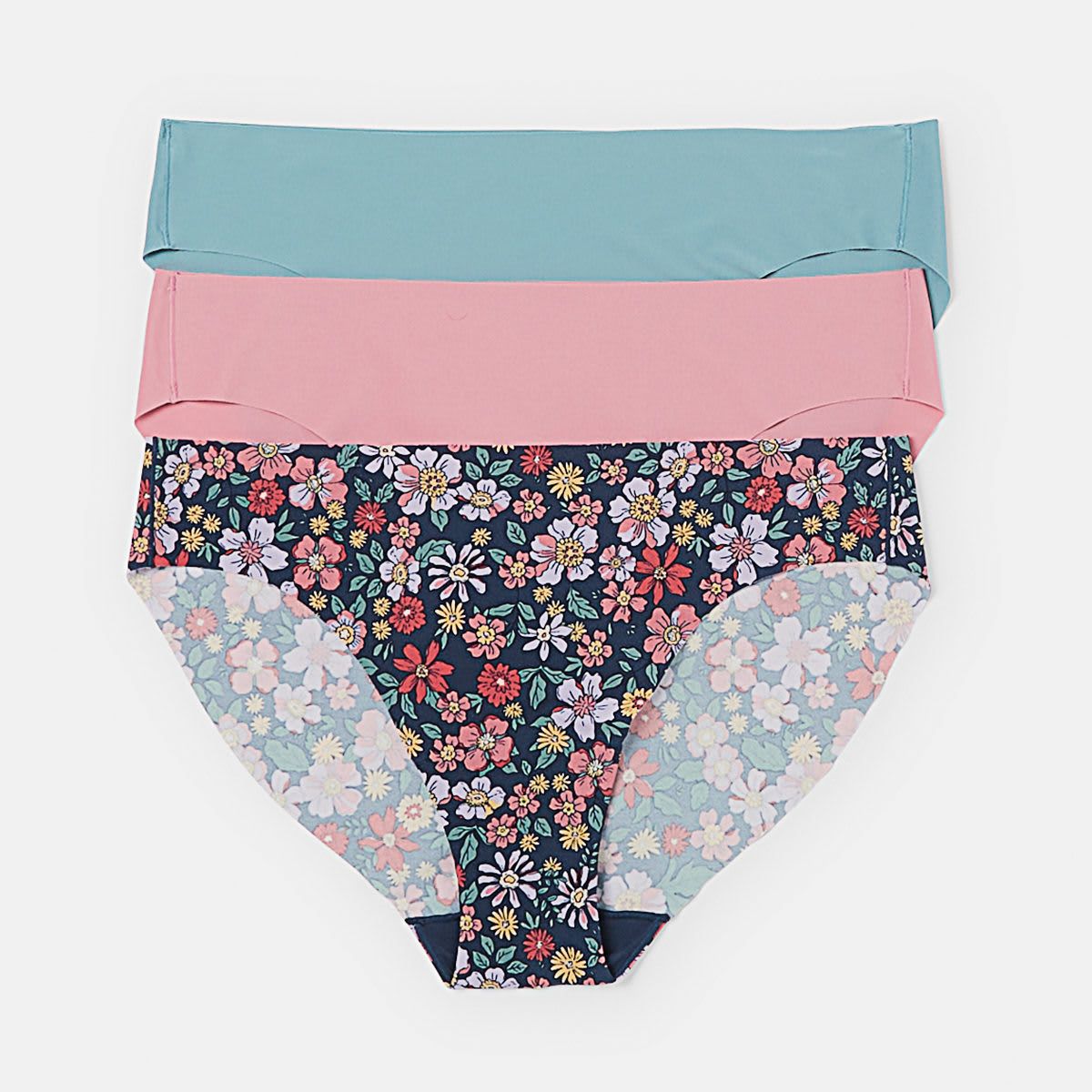 3 Pack No Show Bikini Briefs