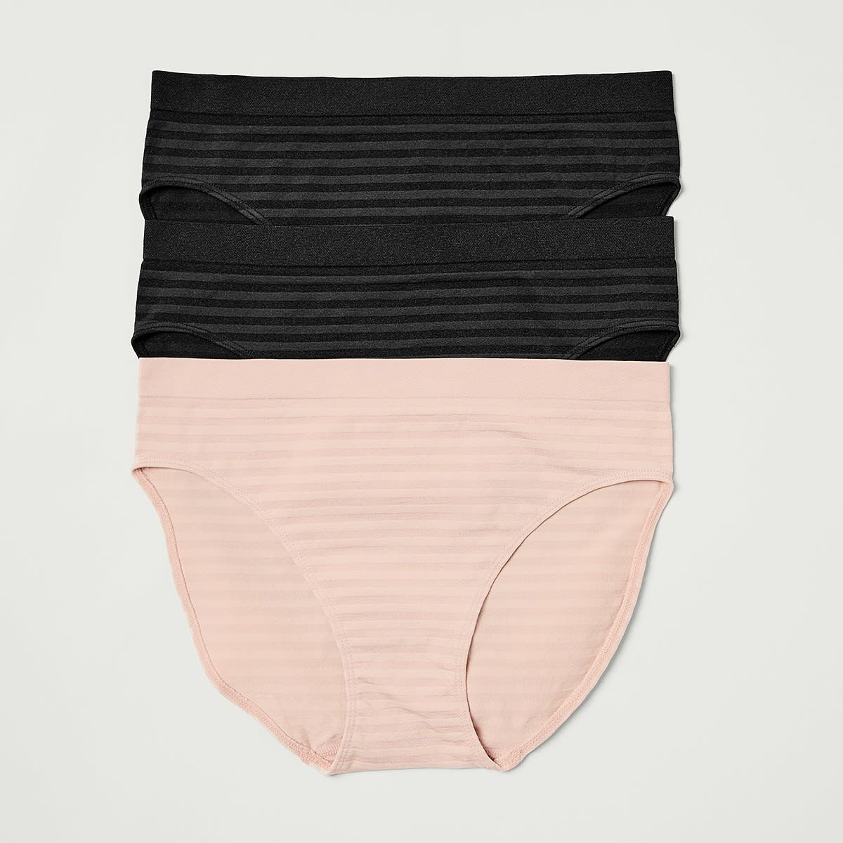 3 Pack Seamfree Hi-Cut Briefs