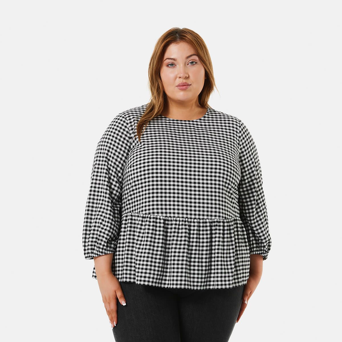 Curve Long Sleeve Smock Top