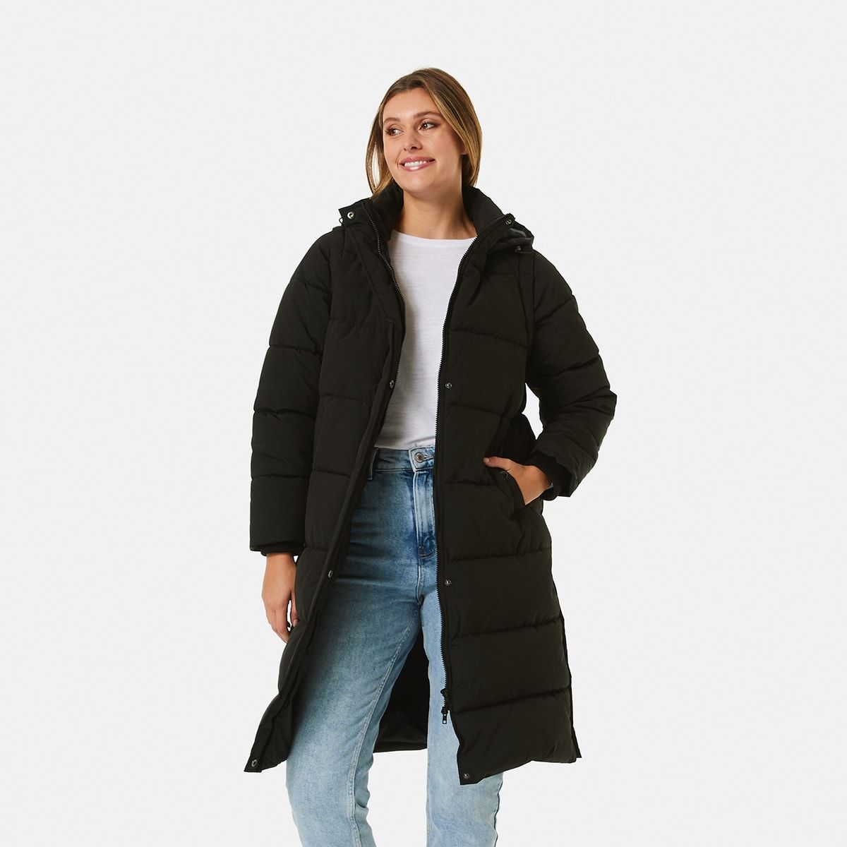 Hybrid Longline Puffer Jacket
