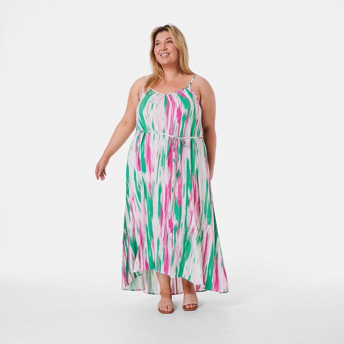 Curve Sleeveless Maxi Dress