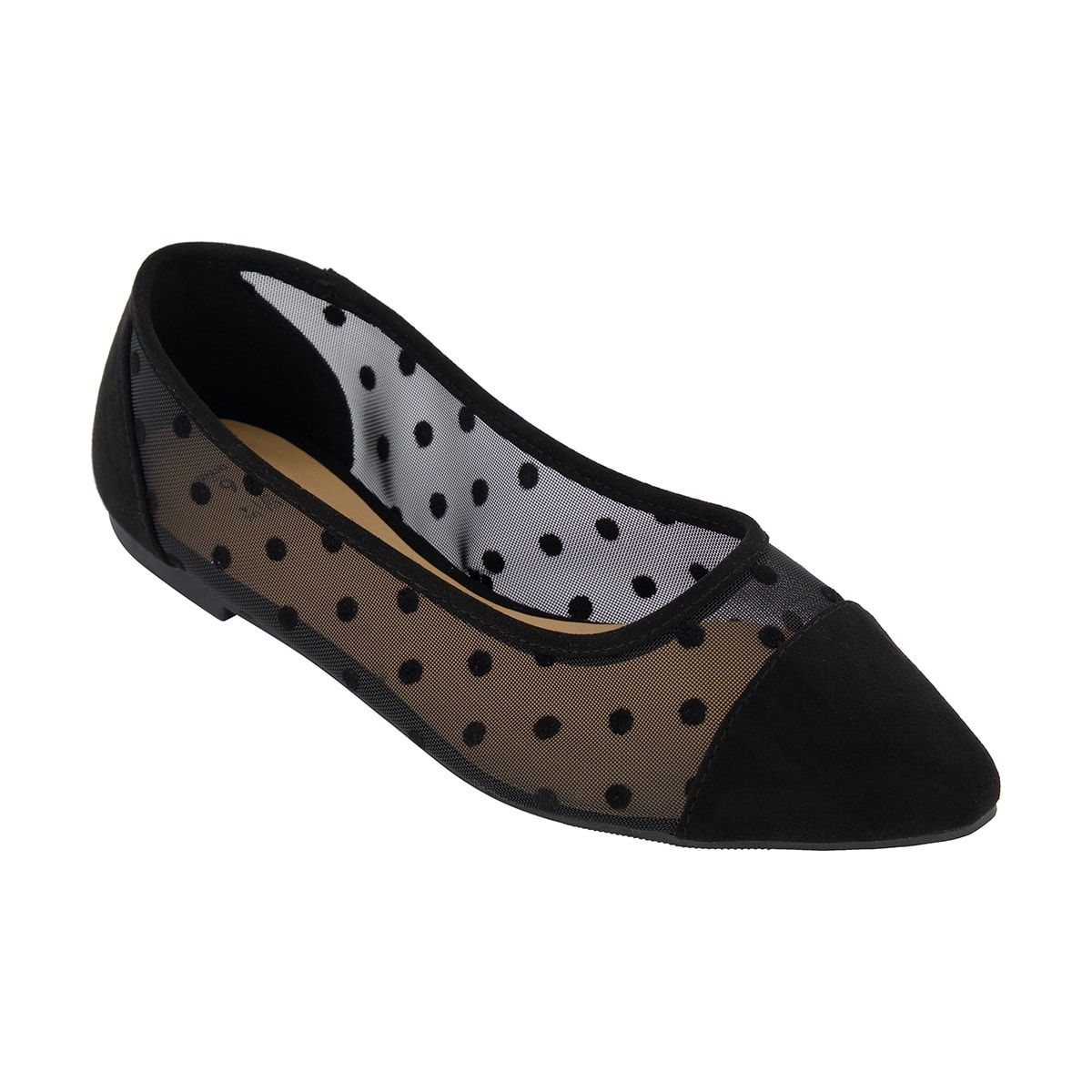 Polka Dot Sheer Flats