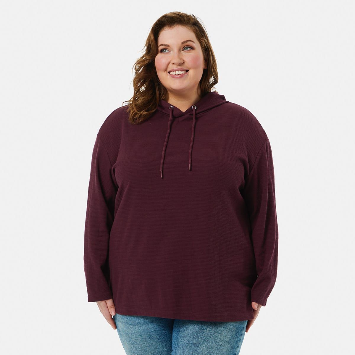 Curve Long Sleeve Hooded Top