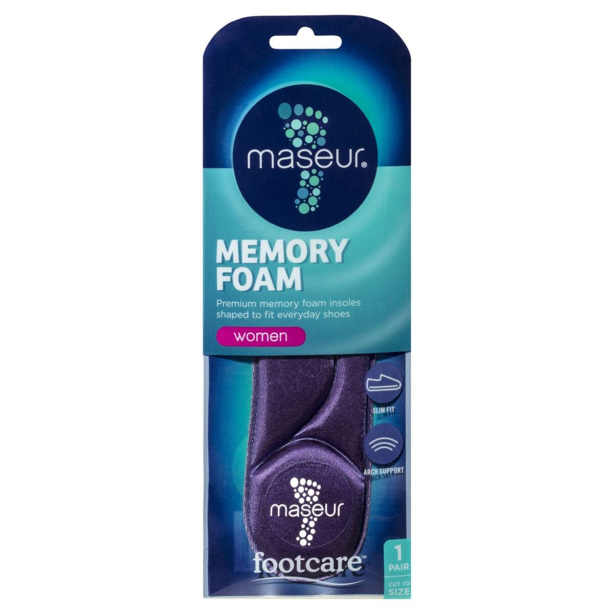 Footcare Maseur Memory Foam Insoles