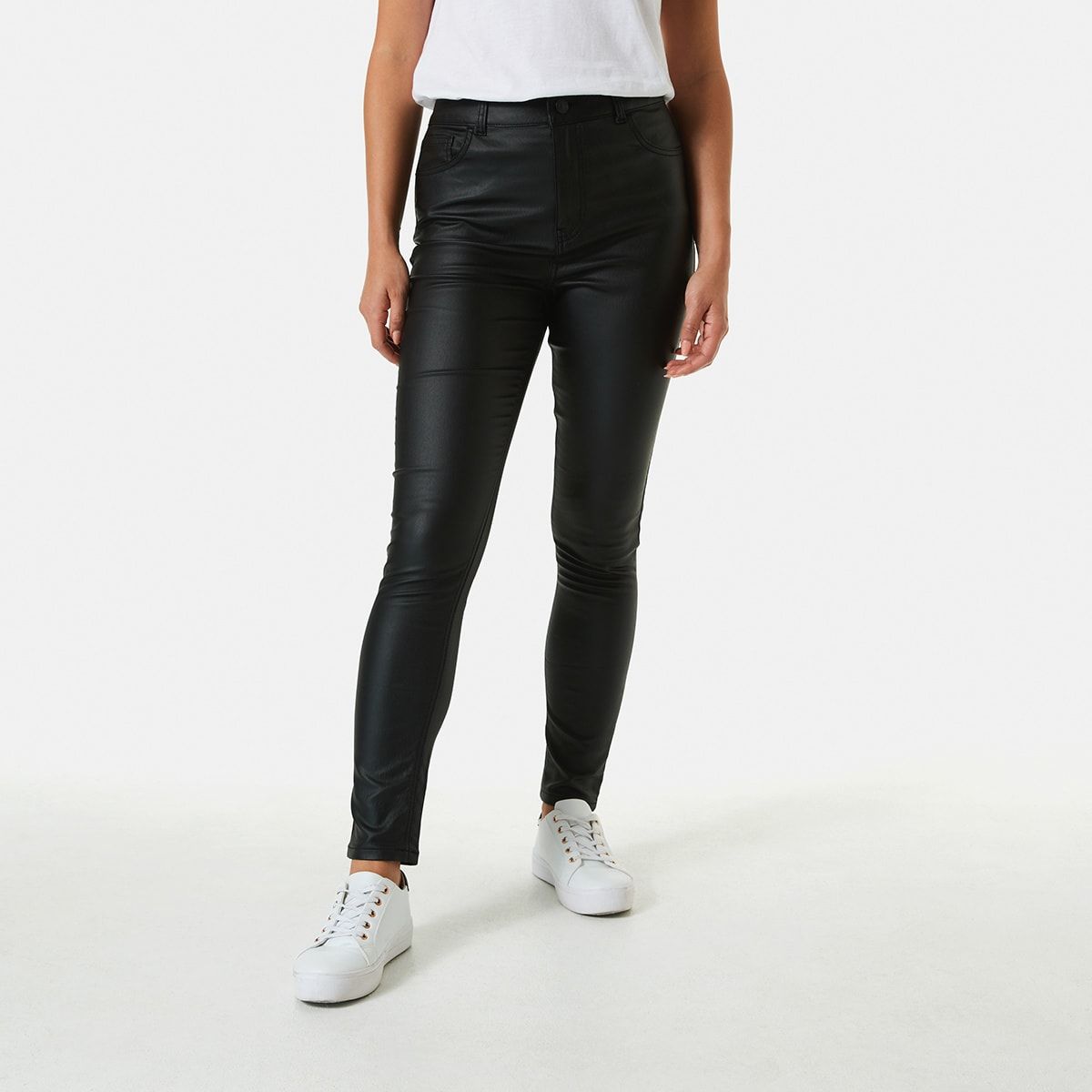 Coated Jeans