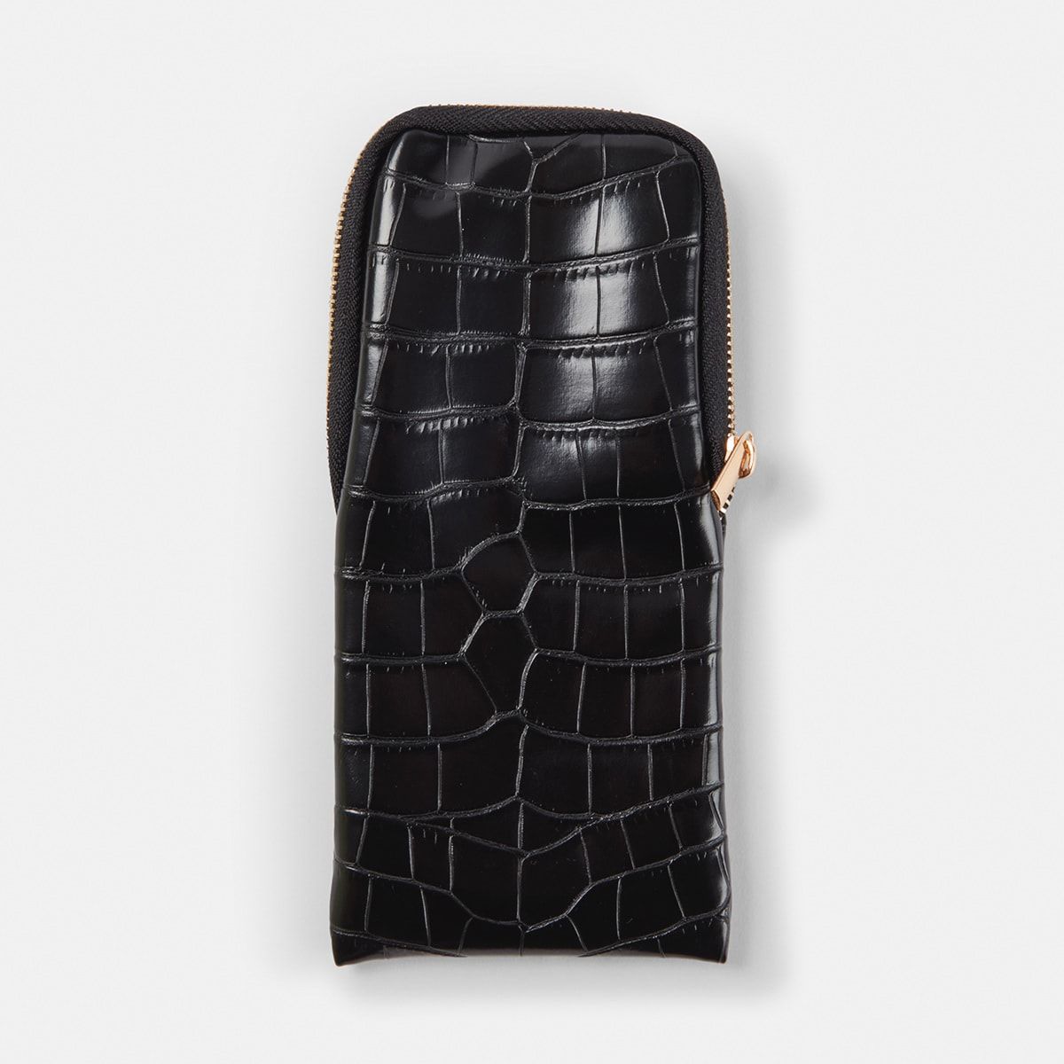 Zip Sunglasses Case - Crocodile