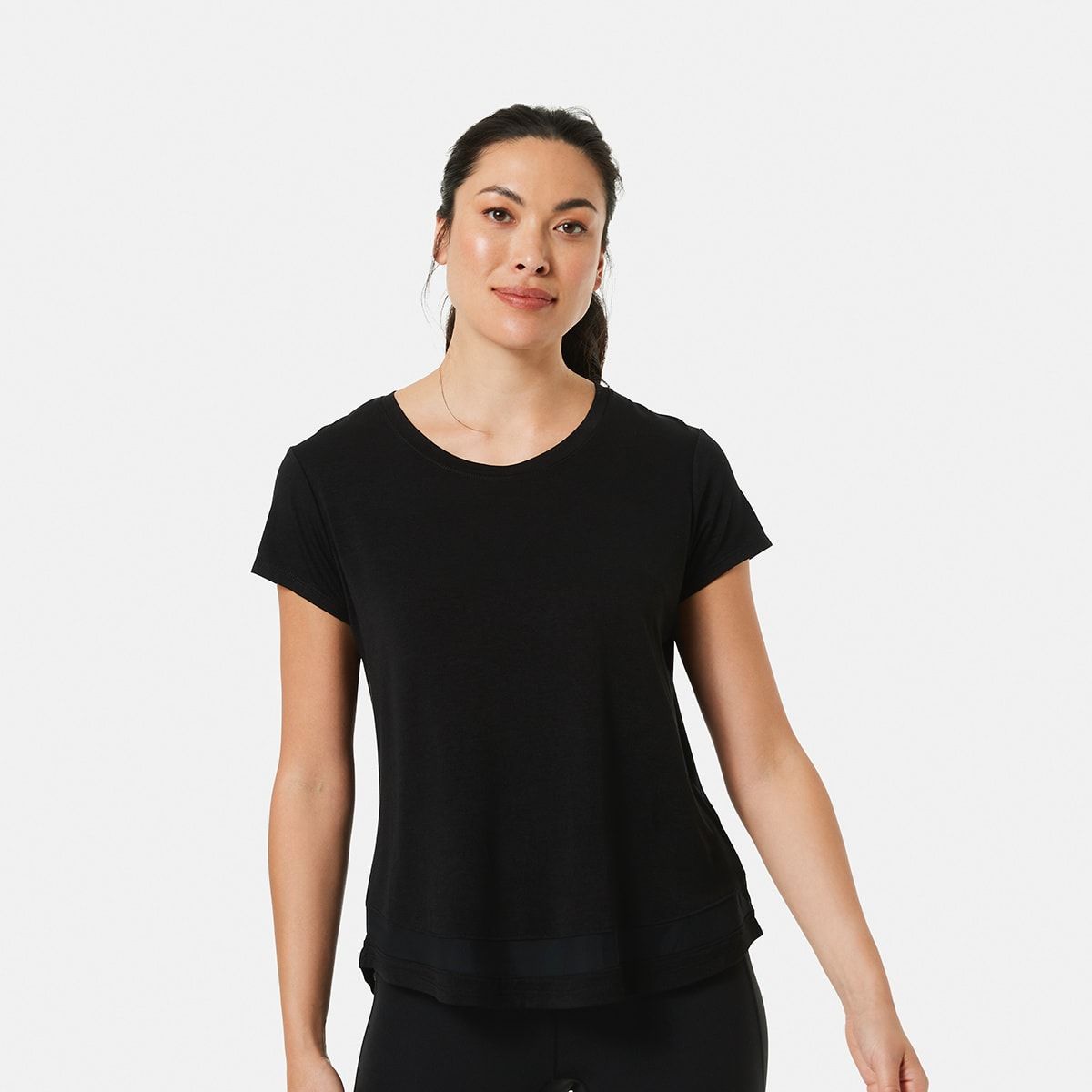 Active Womens Short Sleeve Mesh Tee